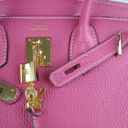 Replica Hermes Birkin 30CM Togo Leather Bag Peachblow 6088 On Sale - Click Image to Close